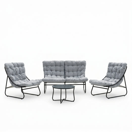 KK - 211383 - Outdoor Seating Set - Sofa, 2 x Chairs and Table