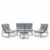 KK - 211383 - Outdoor Seating Set - Sofa, 2 x Chairs and Table