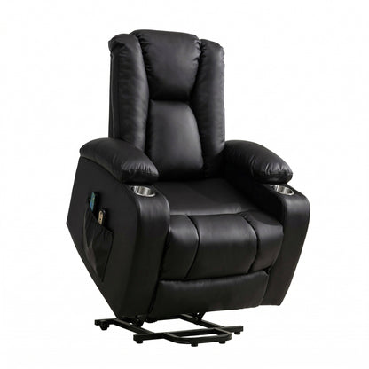 LL - 5063A - BL Electric Lift Assist Riser Recliner with Massage and Heat