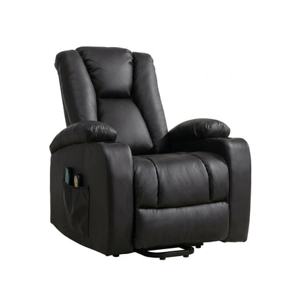 LL - 5063A - BL Electric Lift Assist Riser Recliner with Massage and Heat