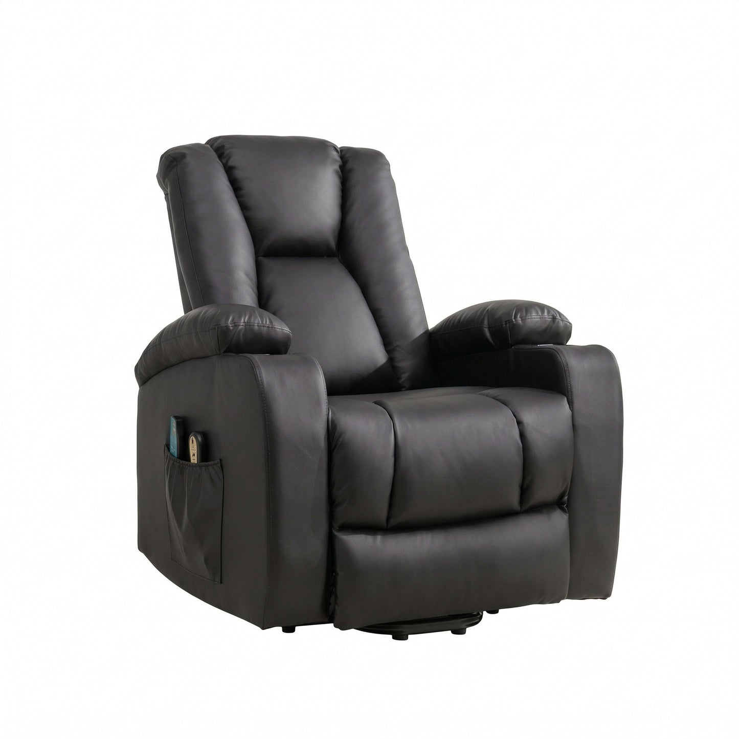 LL - 5063A - BL Electric Lift Assist Riser Recliner with Massage and Heat