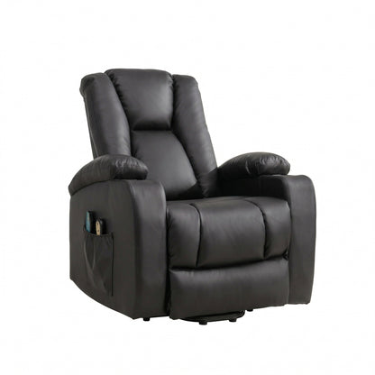 LL - 5063A - BL Electric Lift Assist Riser Recliner with Massage and Heat