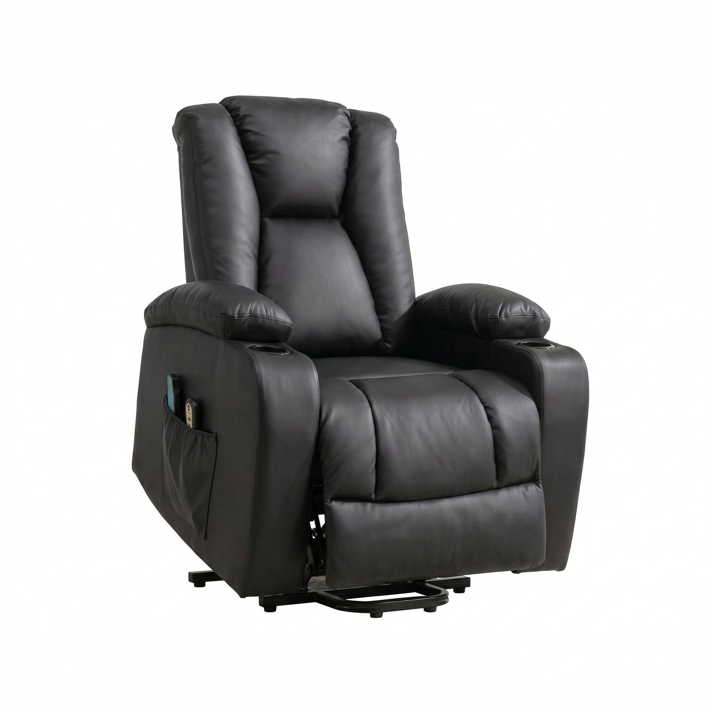 LL - 5063A - BL Electric Lift Assist Riser Recliner with Massage and Heat