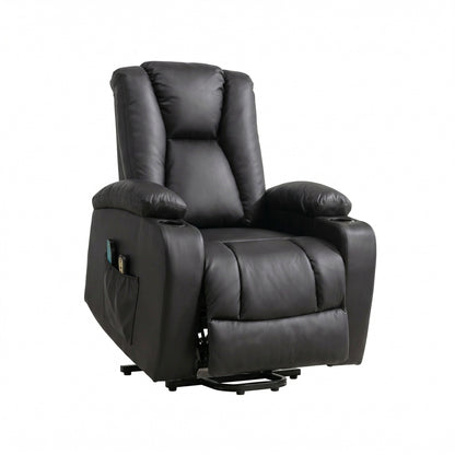 LL - 5063A - BL Electric Lift Assist Riser Recliner with Massage and Heat
