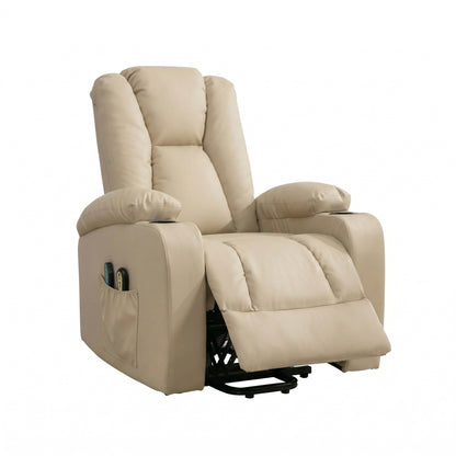 LL - 5063A - BL Electric Lift Assist Riser Recliner with Massage and Heat
