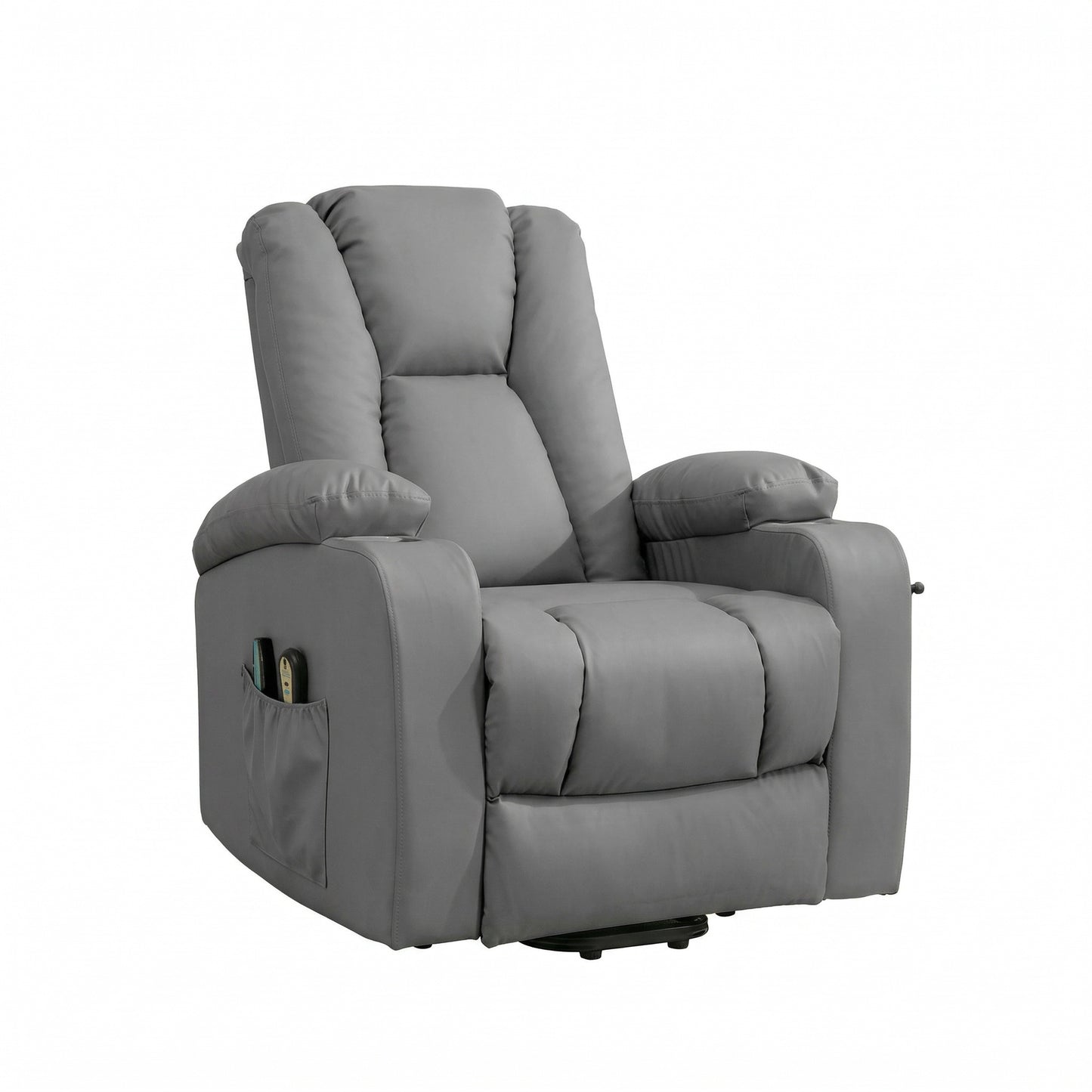 LL - 5063A - BL Electric Lift Assist Riser Recliner with Massage and Heat