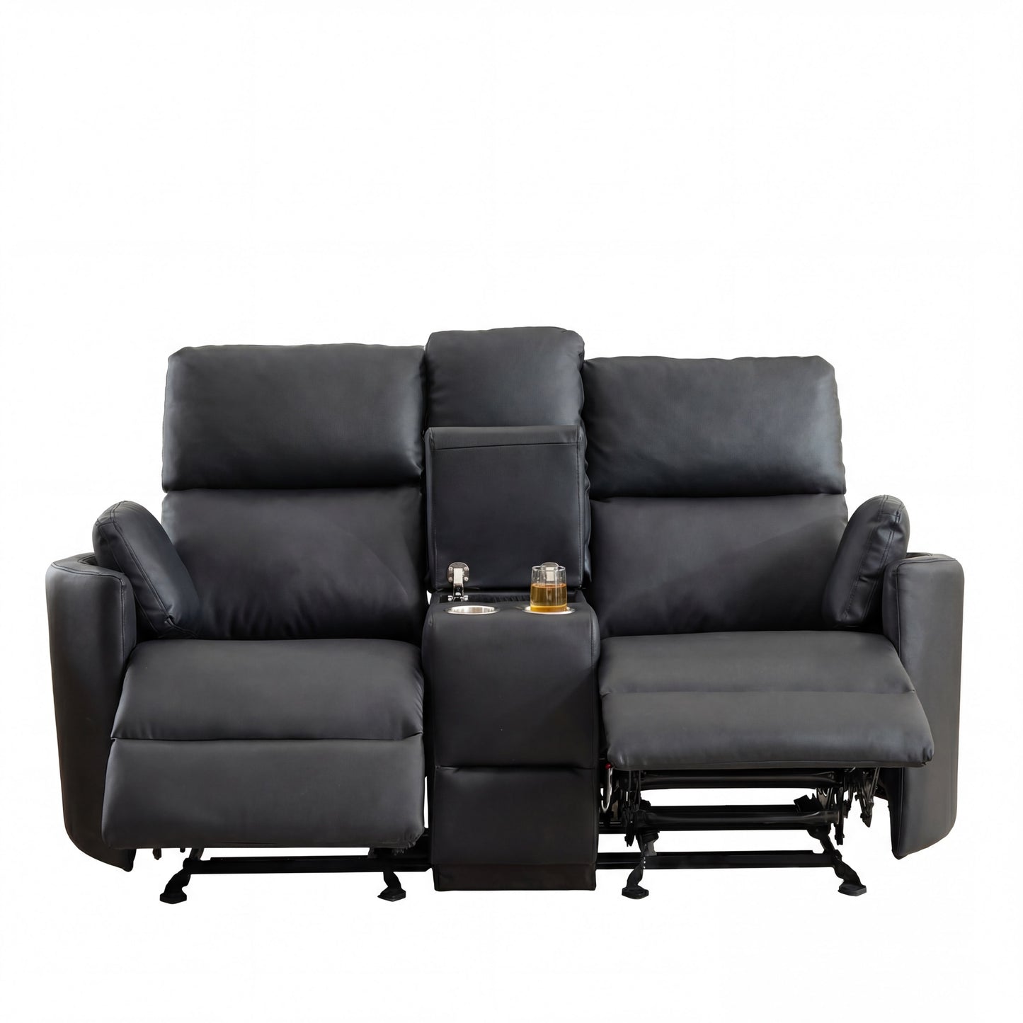 LL - 5072 - BL 2 Seat Rocker Recliner Sofa with Centre Console