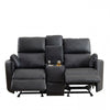 LL - 5072 - BL 2 Seat Rocker Recliner Sofa with Centre Console