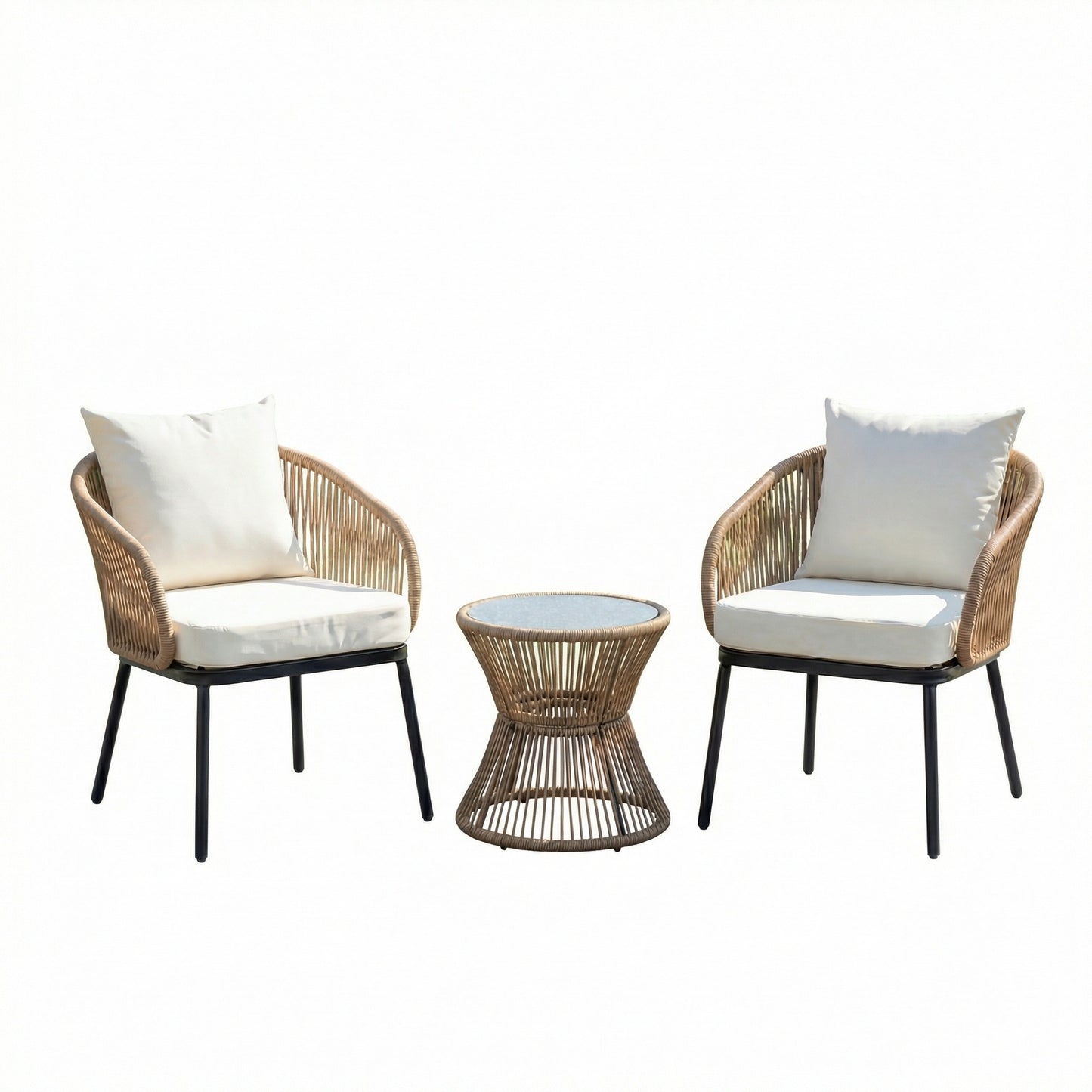 KK - 211112 - 3 Piece Patio Set - 2 x Chairs + Table