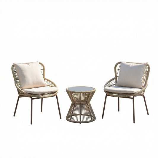 KK - 212149 - 3 Piece Patio Set - 2 x Chairs + Table