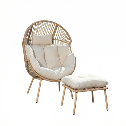 KK - 211059 - Standing Egg Chair + Stool