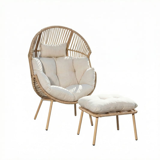 KK - 211059 - Standing Egg Chair + Stool