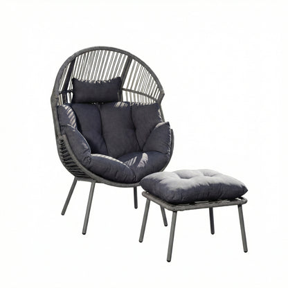 KK - 211059 - Standing Egg Chair + Stool