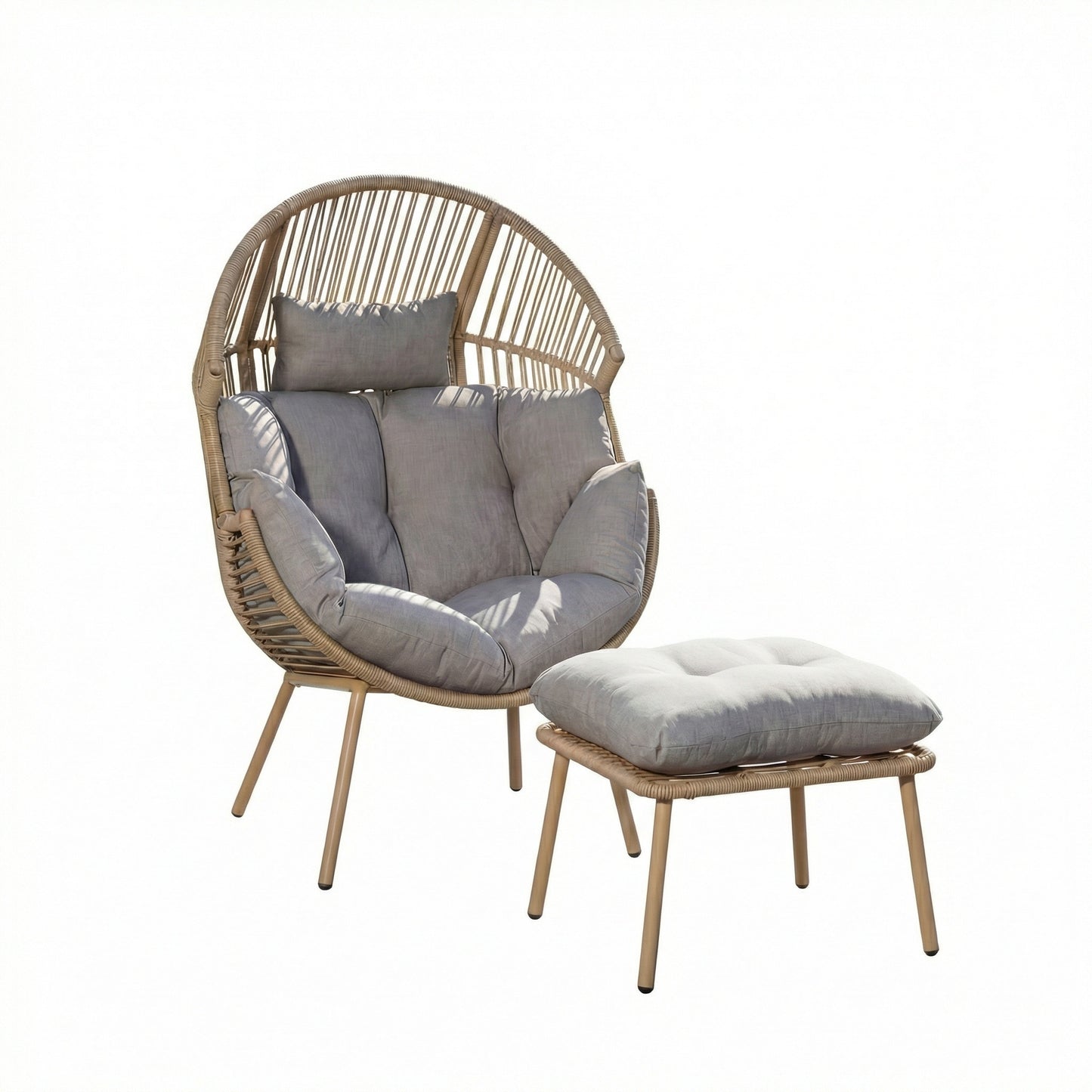 KK - 211059 - Standing Egg Chair + Stool