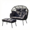 KK - 211365S - 2 Seat Egg Chair and Stool