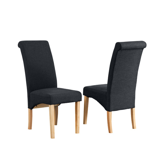 44 - 1057 - TF Fabric Dining Chairs - Set of 2