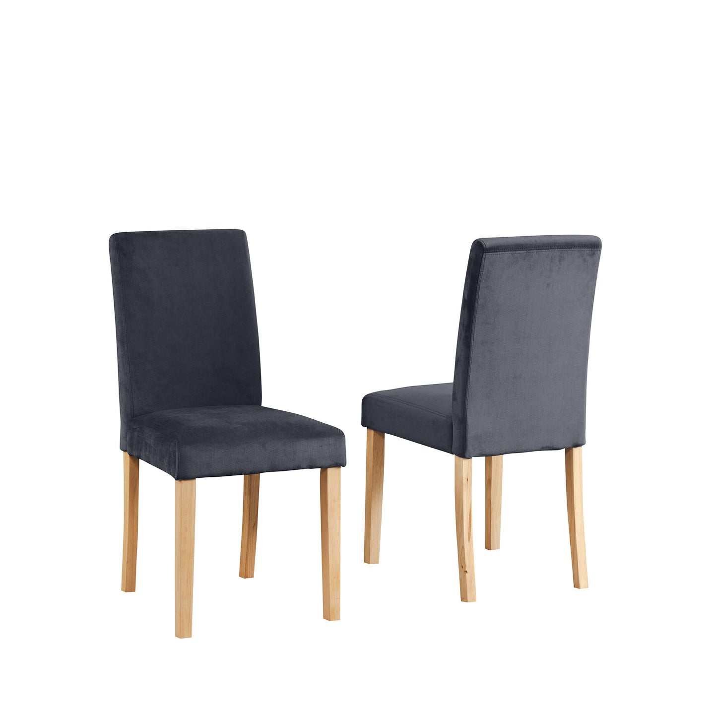 44 - 1901 - VF Velvet Dining Chairs - Set of 2