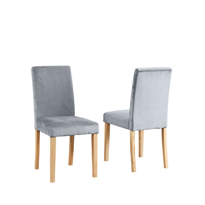 44 - 1901 - VF Velvet Dining Chairs - Set of 2
